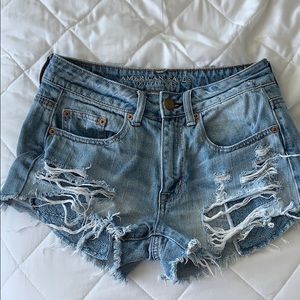 AEO denim shorts